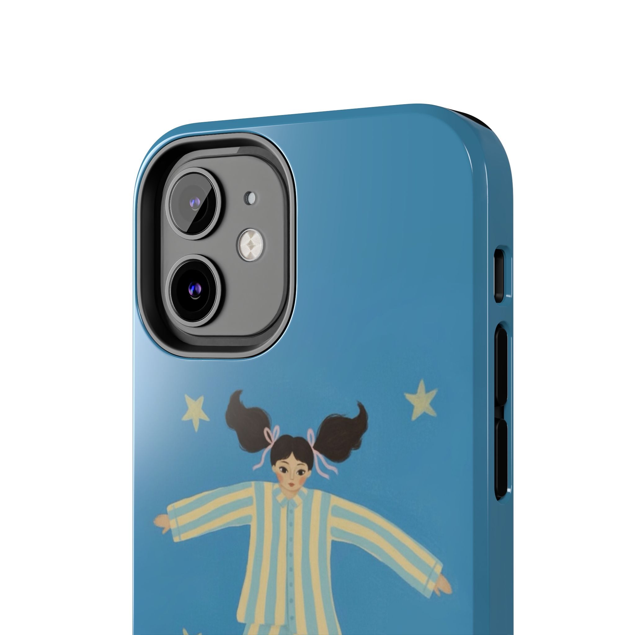 Phone Cases, Cute Girl Drawing, night star Print Protective Cover, Teen Gift, Christmas Gift, Birthday Present