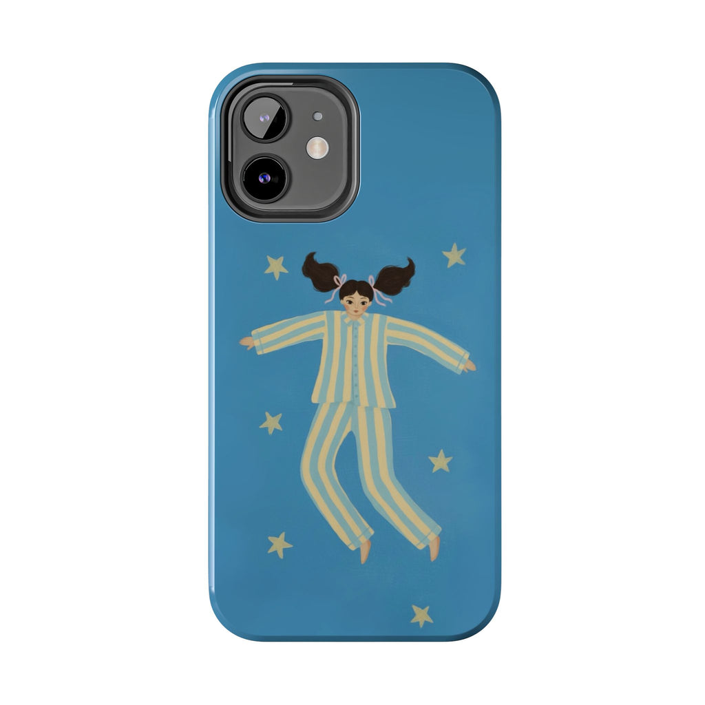 Phone Cases, Cute Girl Drawing, night star Print Protective Cover, Teen Gift, Christmas Gift, Birthday Present