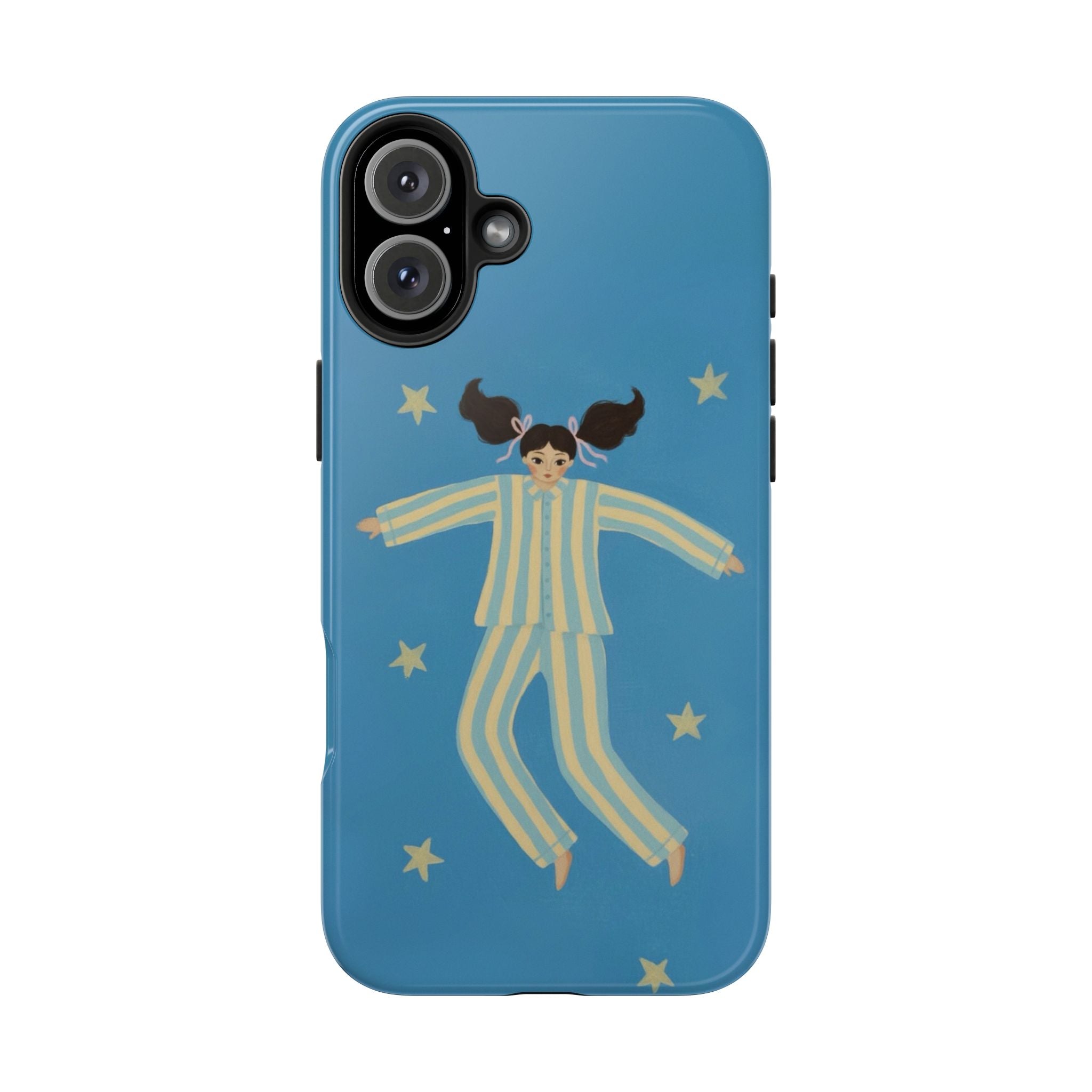 Phone Cases, Cute Girl Drawing, night star Print Protective Cover, Teen Gift, Christmas Gift, Birthday Present