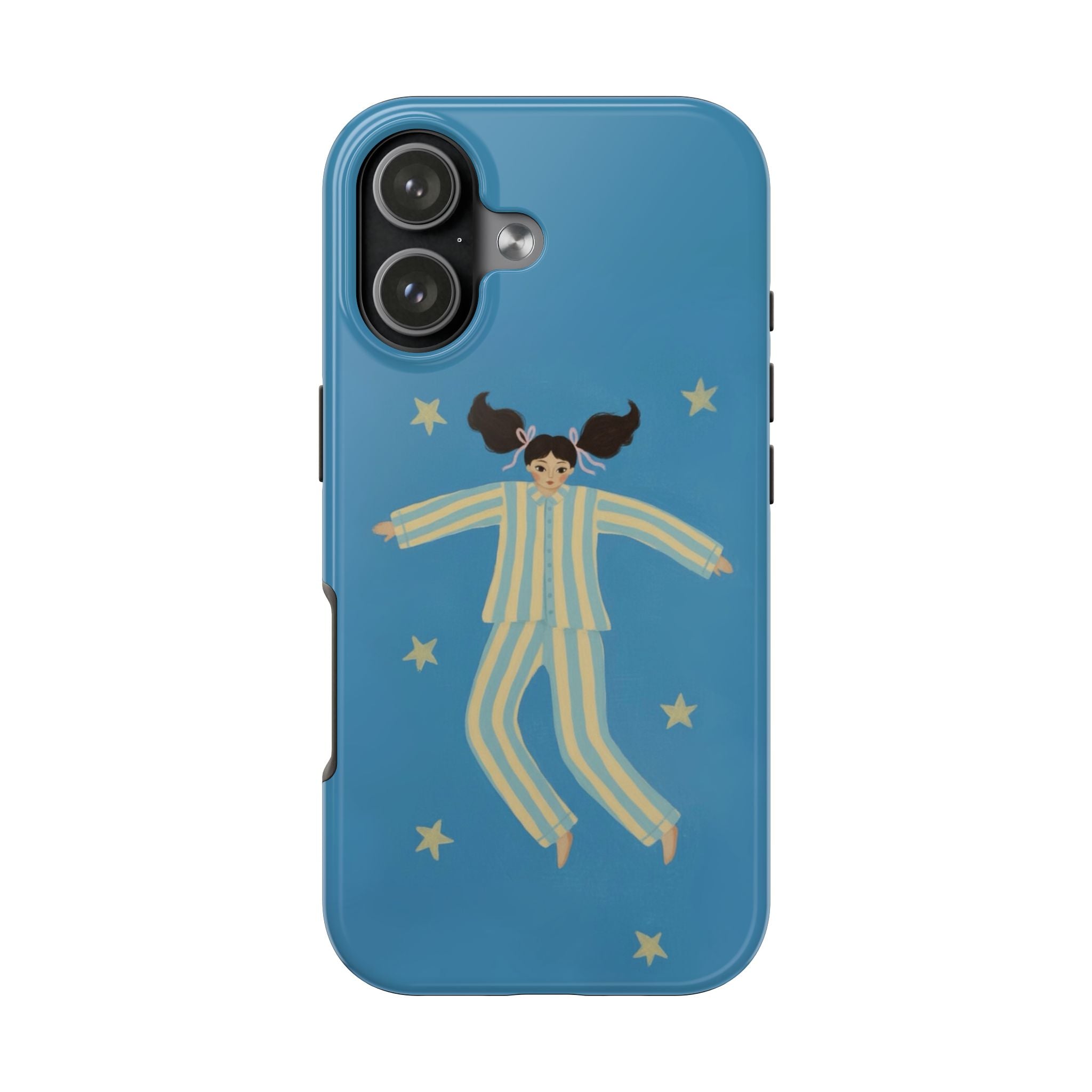 Phone Cases, Cute Girl Drawing, night star Print Protective Cover, Teen Gift, Christmas Gift, Birthday Present