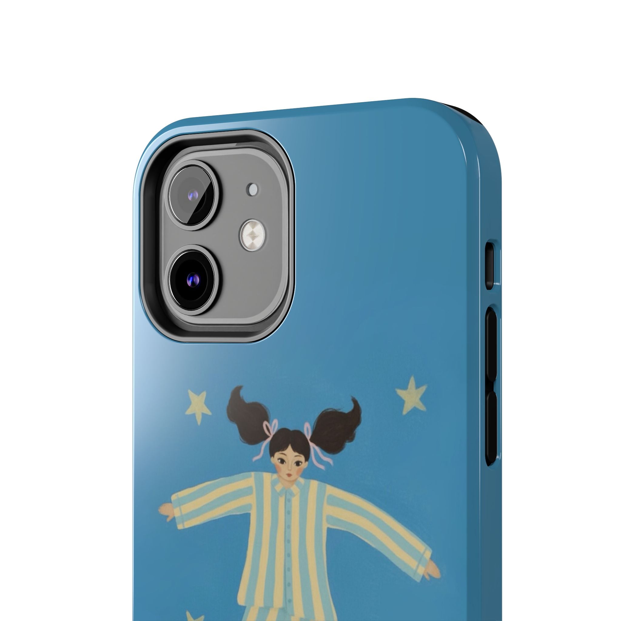 Phone Cases, Cute Girl Drawing, night star Print Protective Cover, Teen Gift, Christmas Gift, Birthday Present