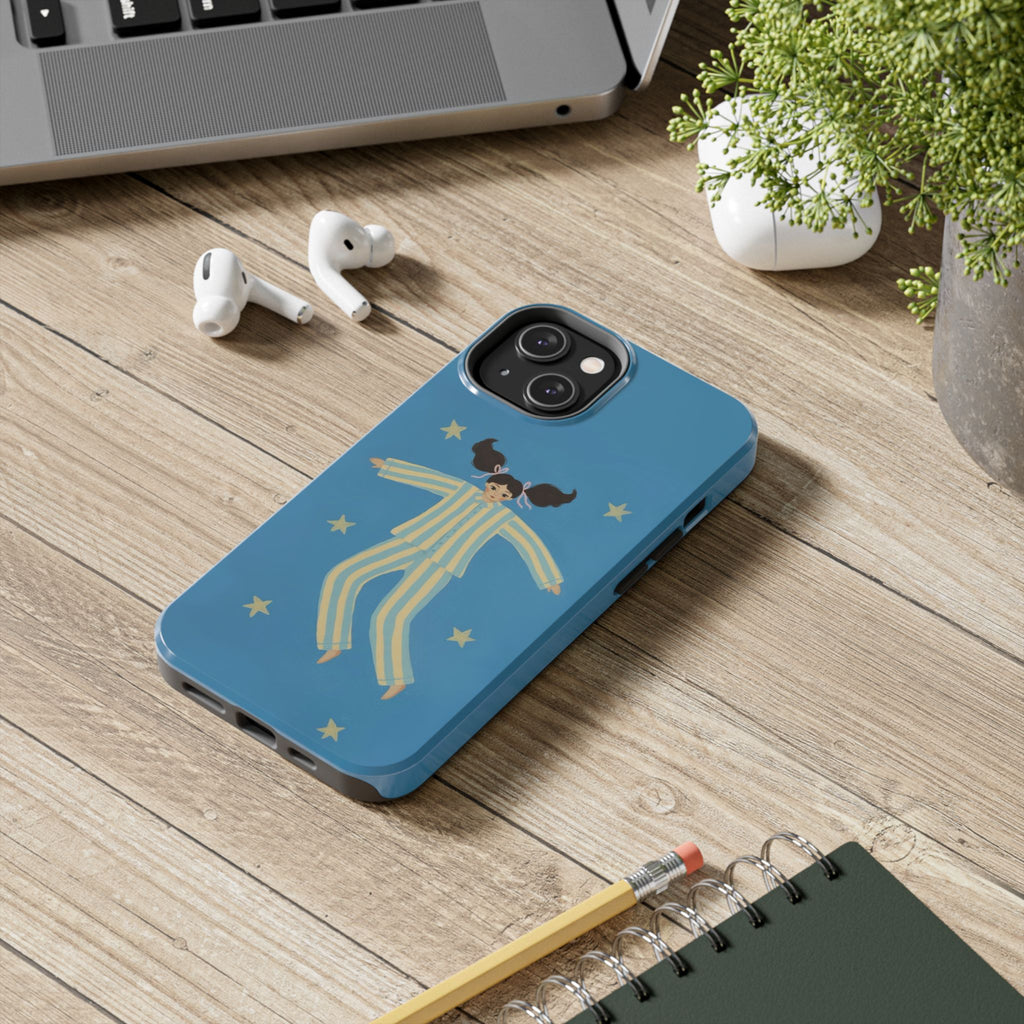 Phone Cases, Cute Girl Drawing, night star Print Protective Cover, Teen Gift, Christmas Gift, Birthday Present