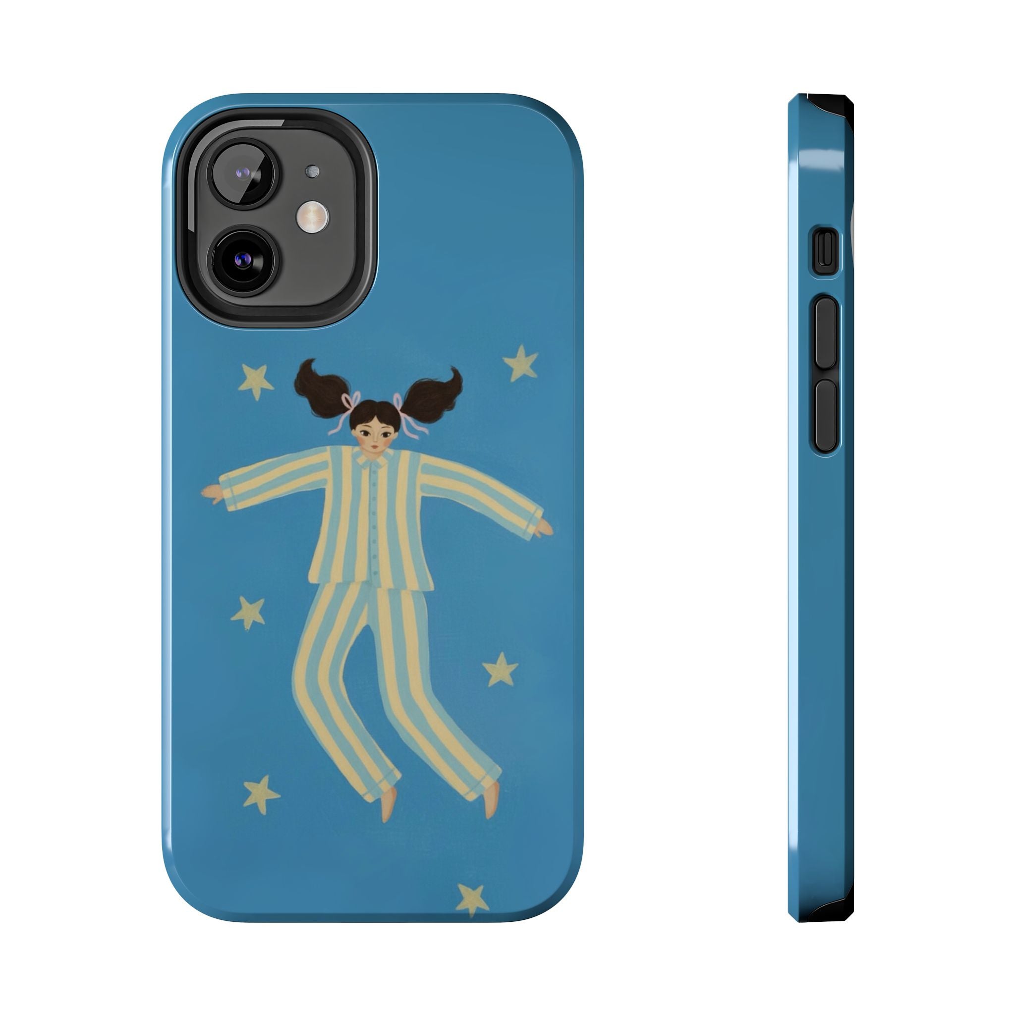 Phone Cases, Cute Girl Drawing, night star Print Protective Cover, Teen Gift, Christmas Gift, Birthday Present