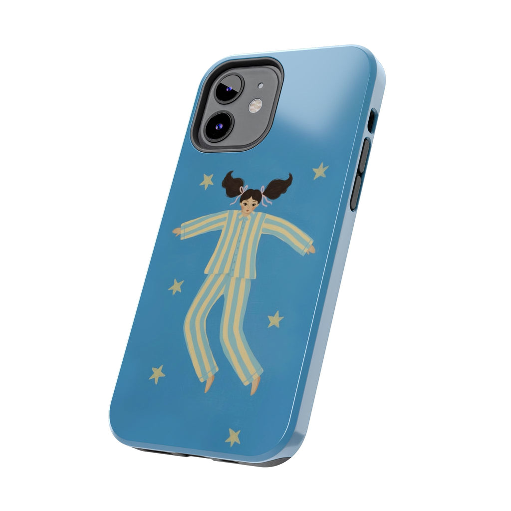 Phone Cases, Cute Girl Drawing, night star Print Protective Cover, Teen Gift, Christmas Gift, Birthday Present