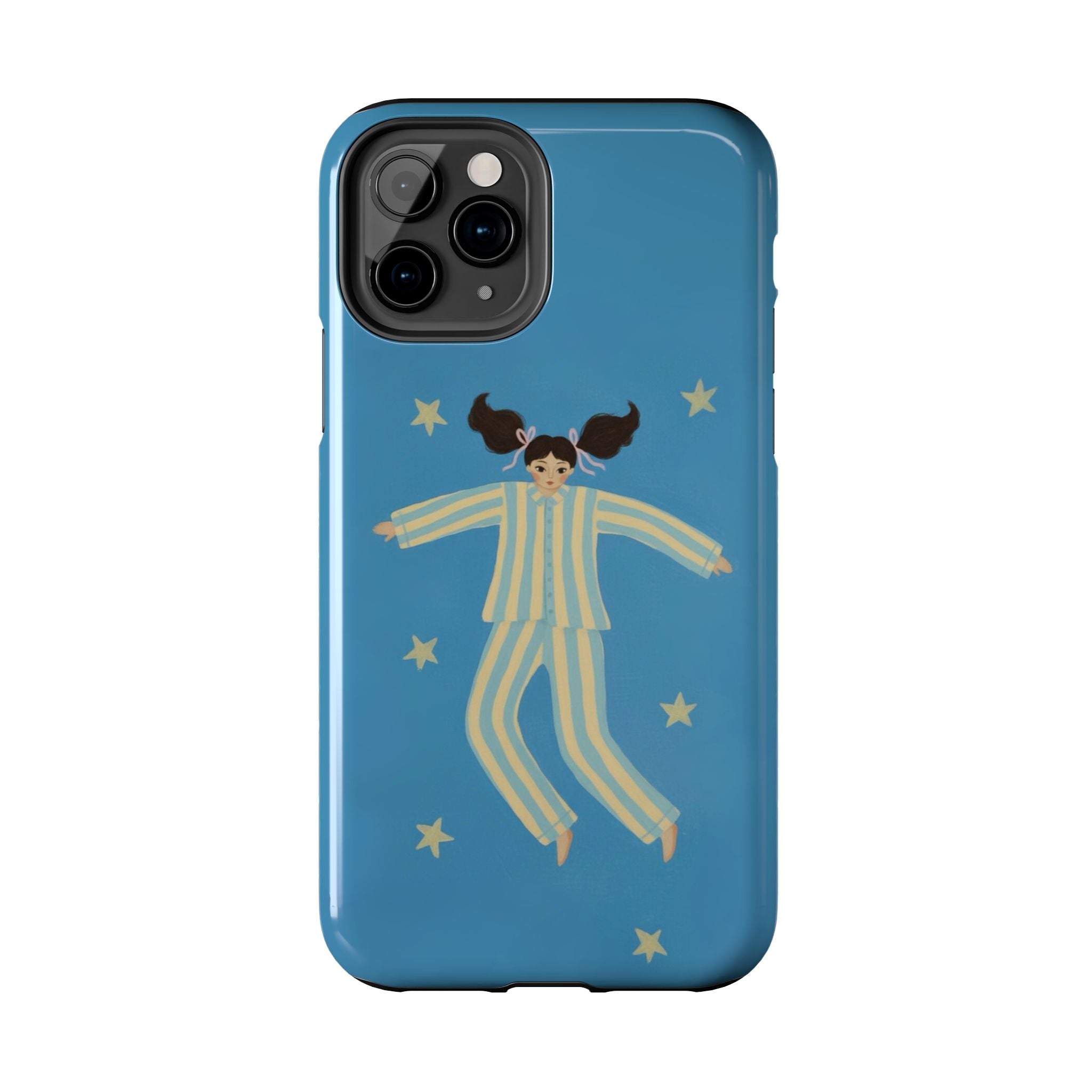 Phone Cases, Cute Girl Drawing, night star Print Protective Cover, Teen Gift, Christmas Gift, Birthday Present