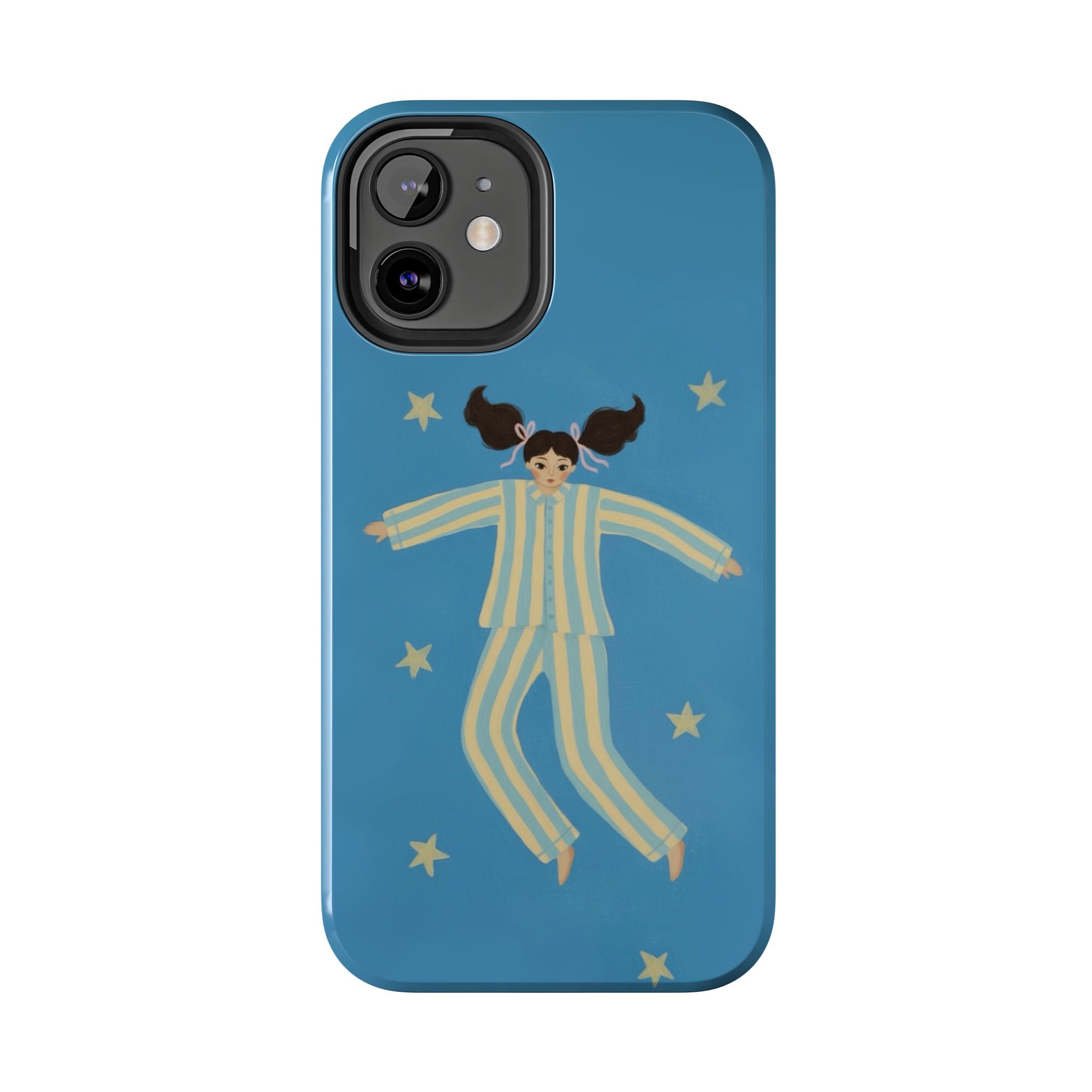 Phone Cases, Cute Girl Drawing, night star Print Protective Cover, Teen Gift, Christmas Gift, Birthday Present