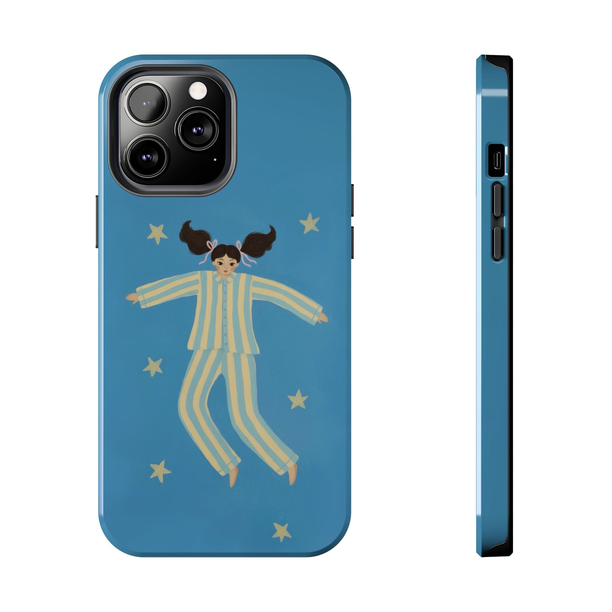 Phone Cases, Cute Girl Drawing, night star Print Protective Cover, Teen Gift, Christmas Gift, Birthday Present