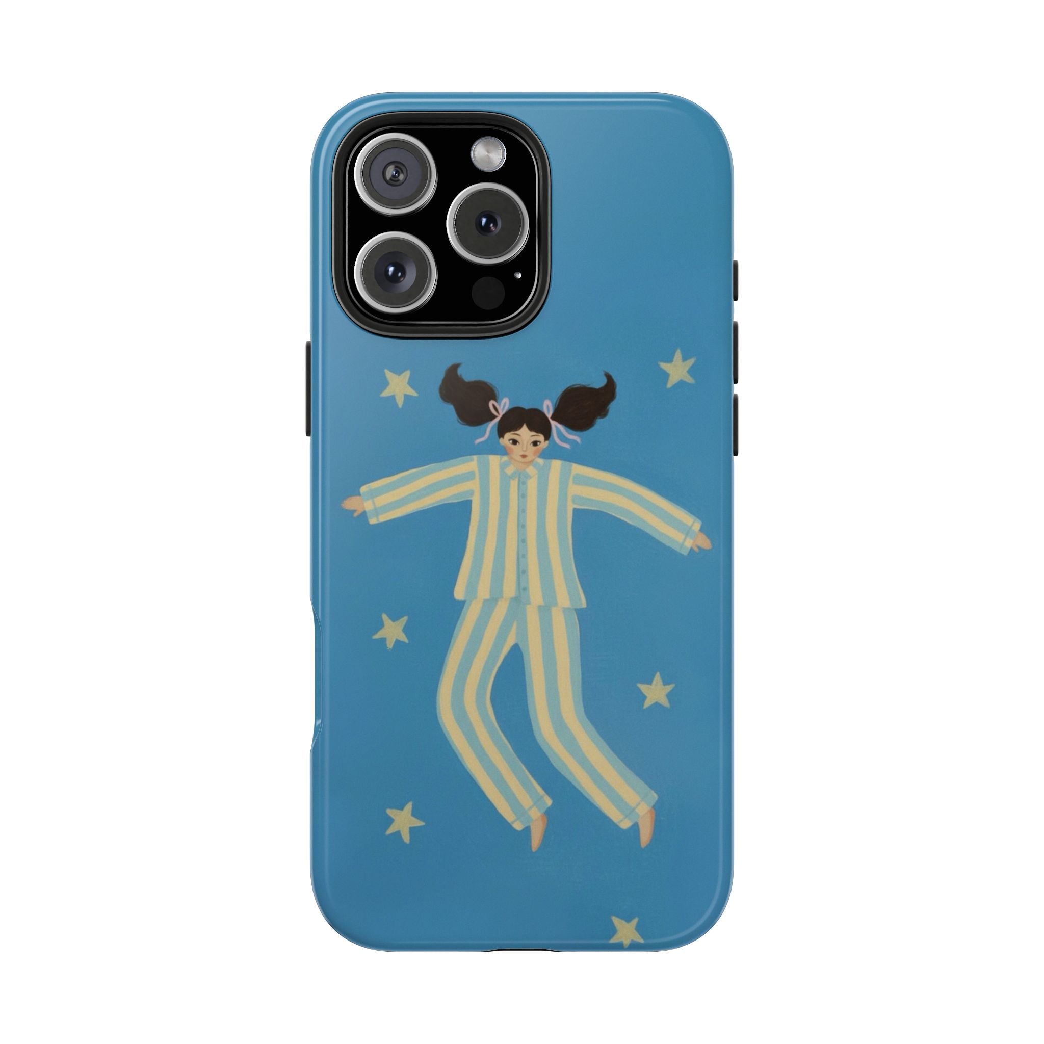Phone Cases, Cute Girl Drawing, night star Print Protective Cover, Teen Gift, Christmas Gift, Birthday Present