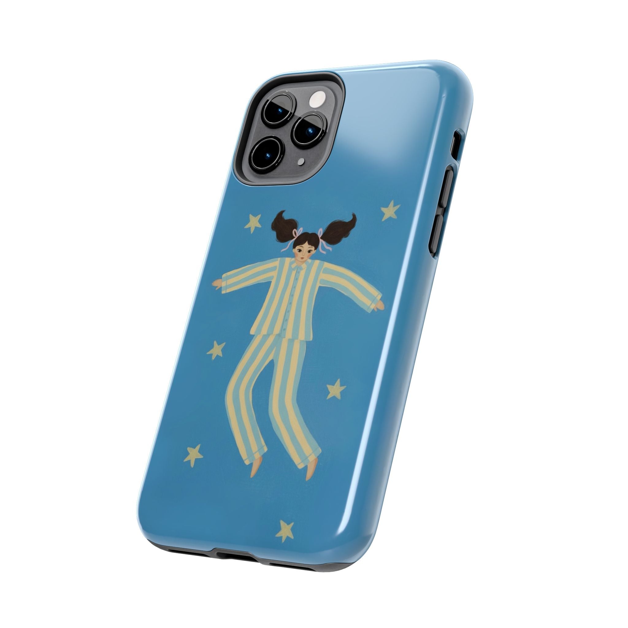 Phone Cases, Cute Girl Drawing, night star Print Protective Cover, Teen Gift, Christmas Gift, Birthday Present