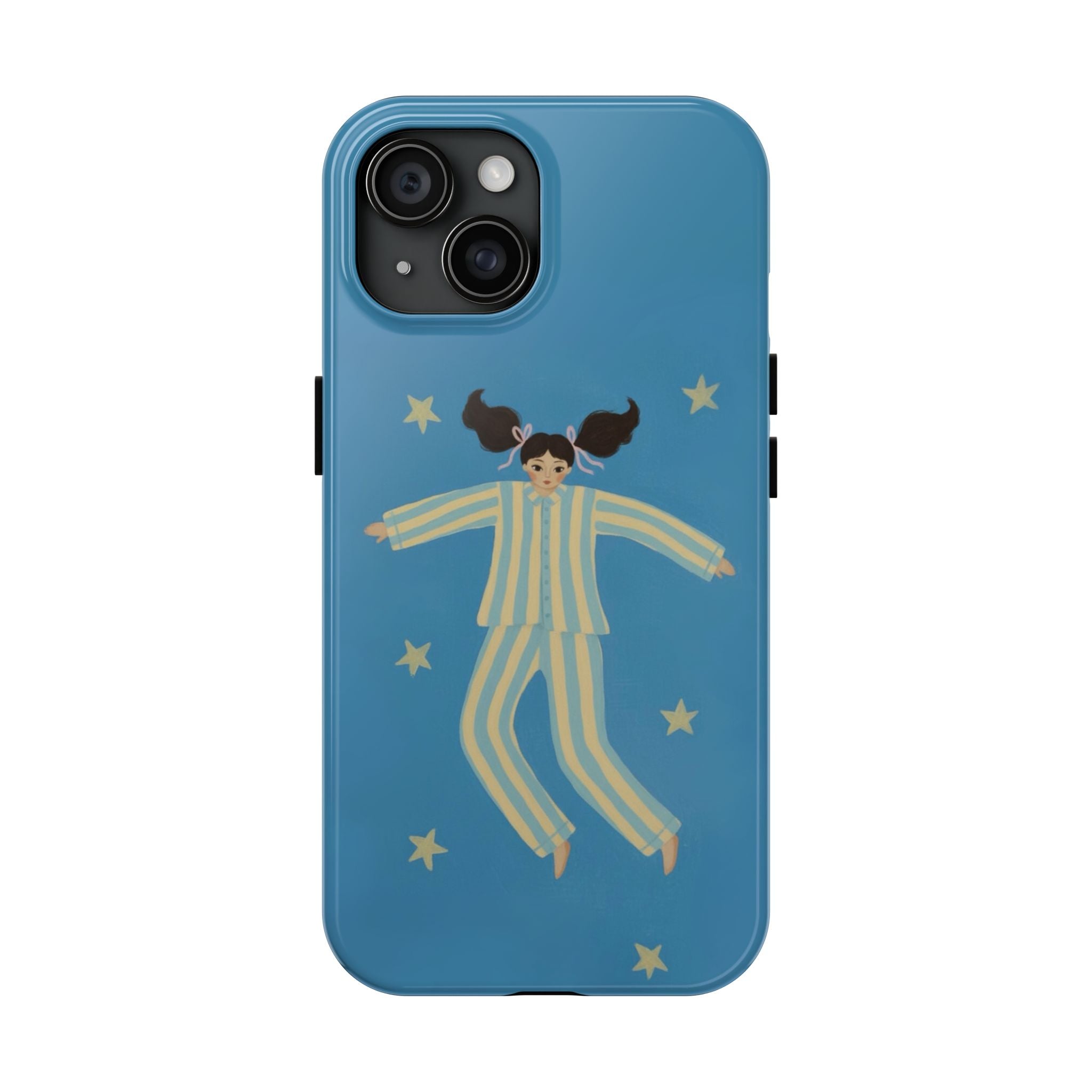Phone Cases, Cute Girl Drawing, night star Print Protective Cover, Teen Gift, Christmas Gift, Birthday Present
