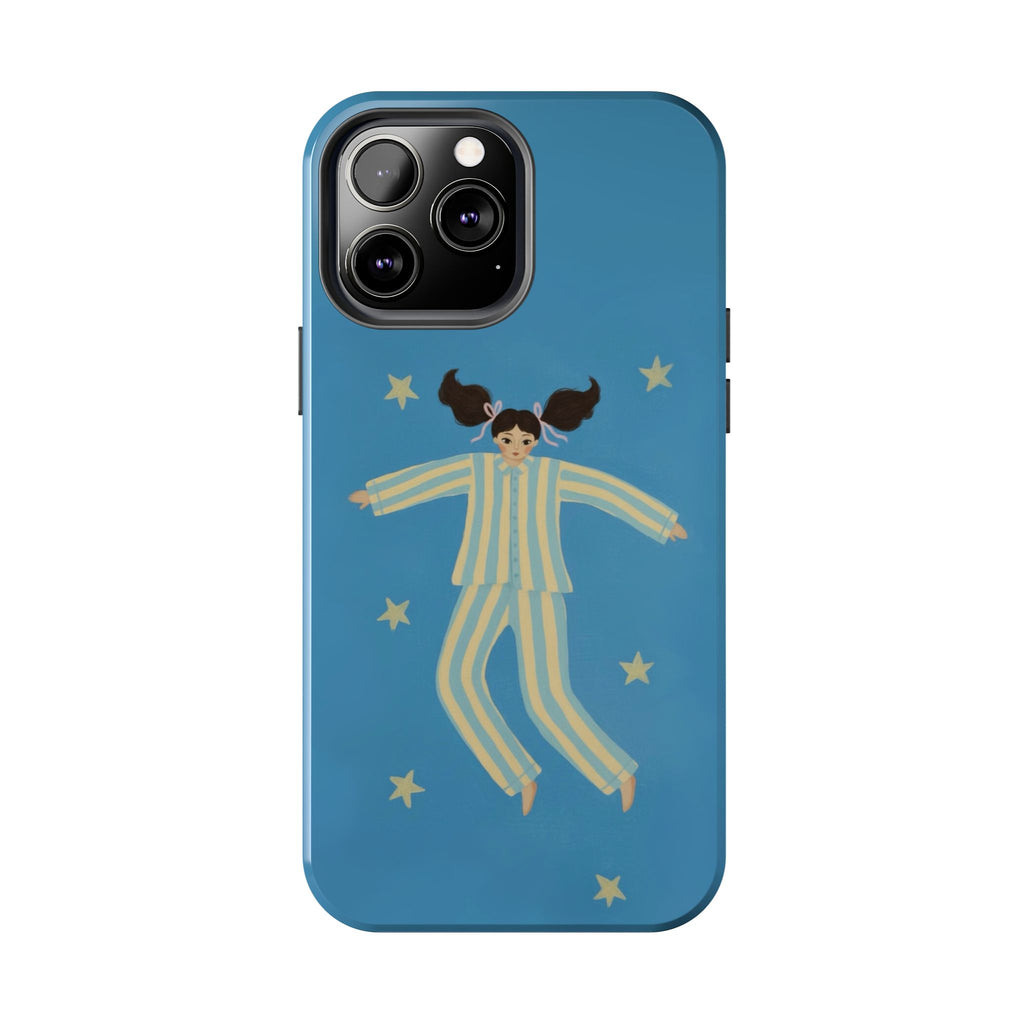 Phone Cases, Cute Girl Drawing, night star Print Protective Cover, Teen Gift, Christmas Gift, Birthday Present
