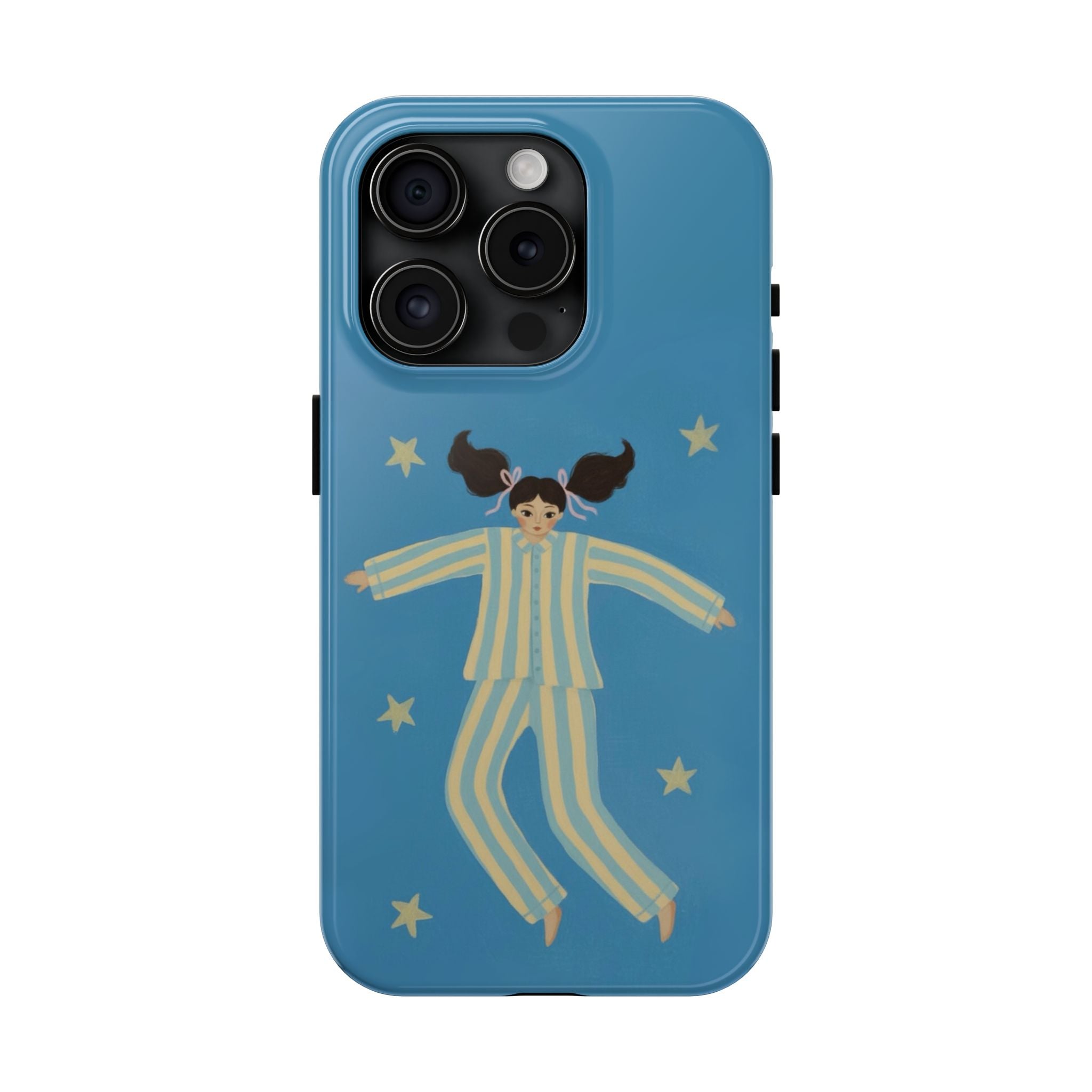 Phone Cases, Cute Girl Drawing, night star Print Protective Cover, Teen Gift, Christmas Gift, Birthday Present