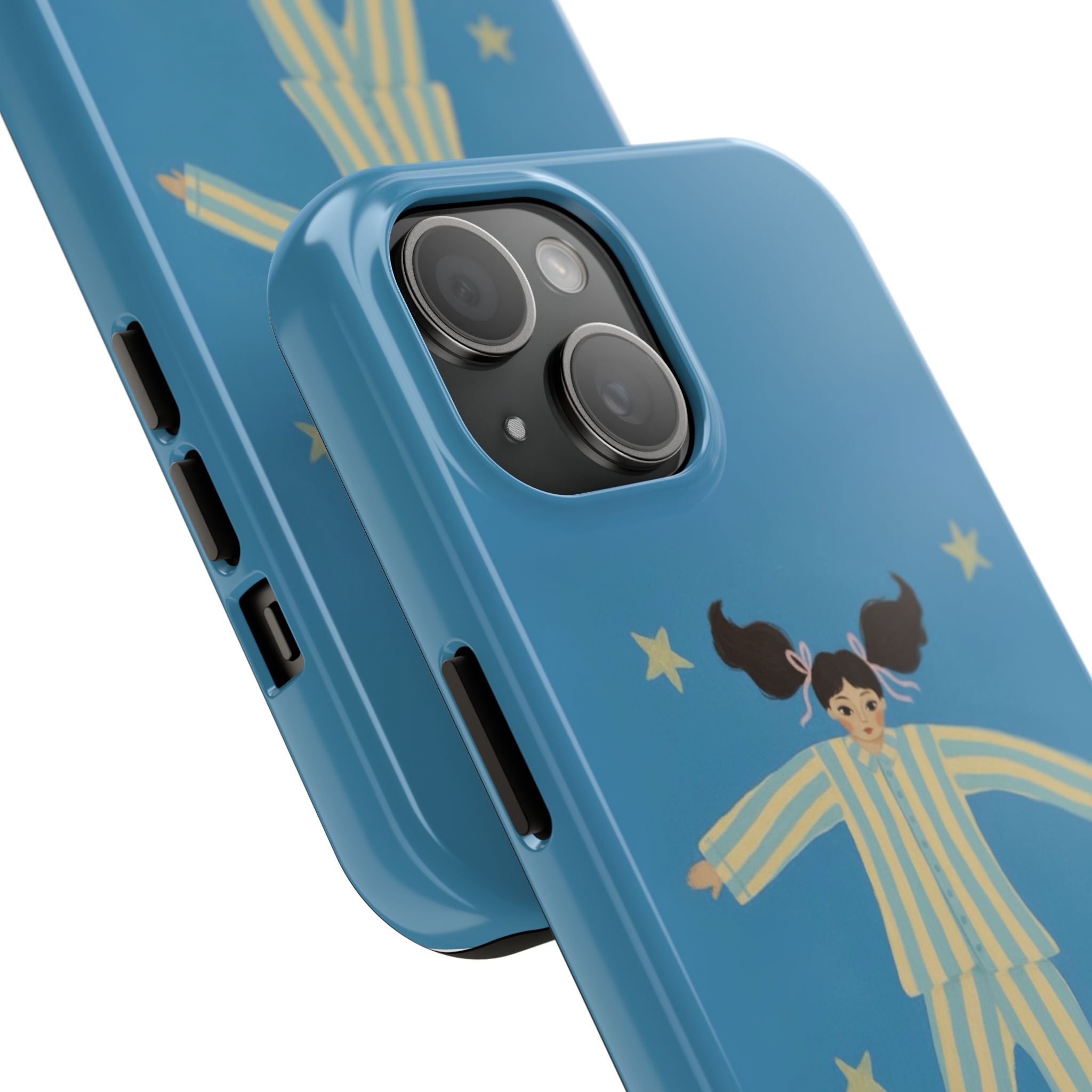 Phone Cases, Cute Girl Drawing, night star Print Protective Cover, Teen Gift, Christmas Gift, Birthday Present