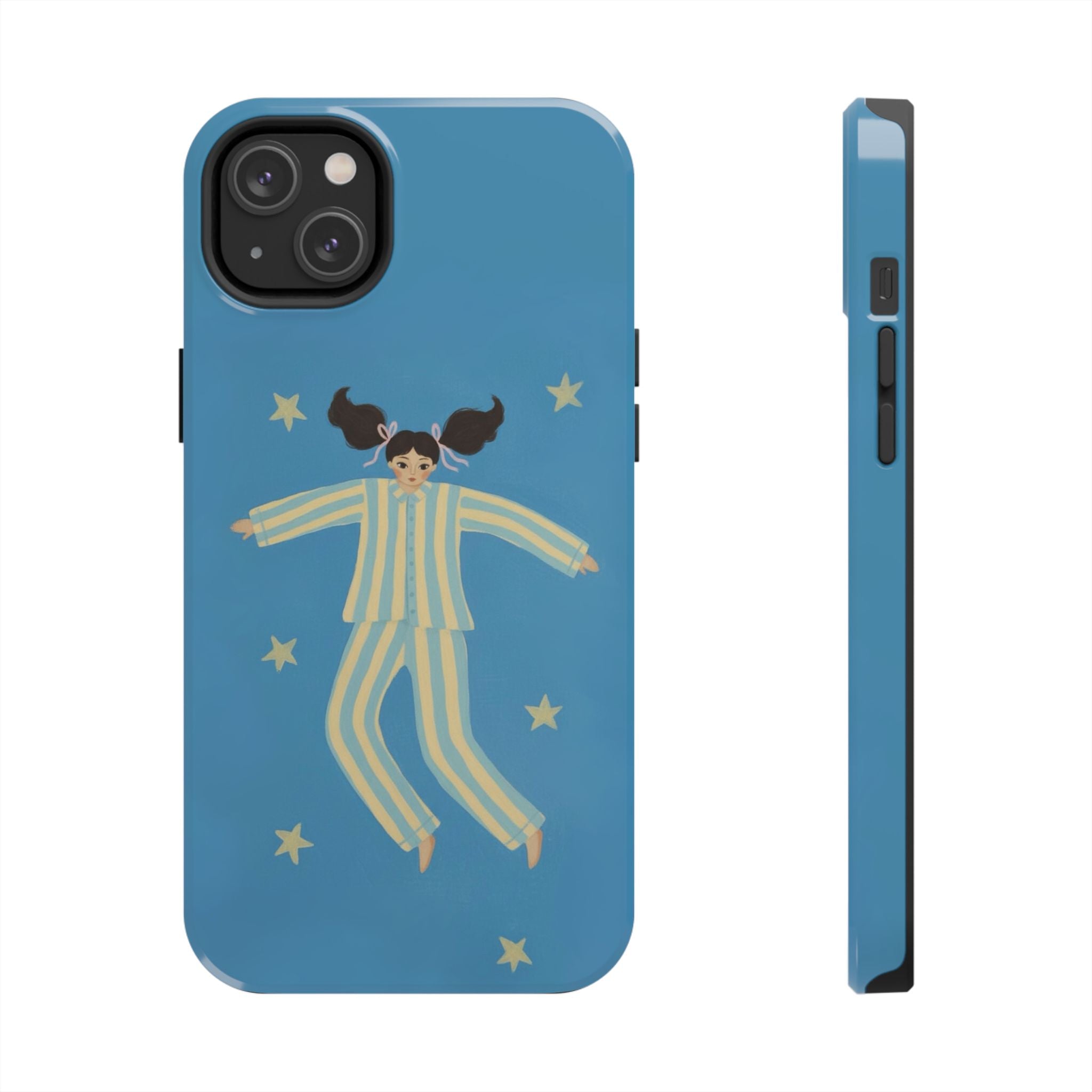 Phone Cases, Cute Girl Drawing, night star Print Protective Cover, Teen Gift, Christmas Gift, Birthday Present