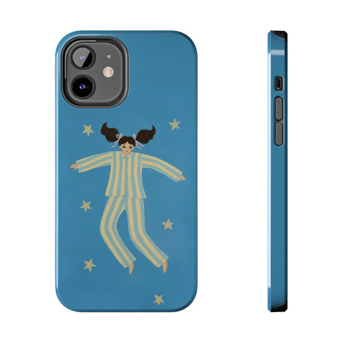 Phone Cases, Cute Girl Drawing, night star Print Protective Cover, Teen Gift, Christmas Gift, Birthday Present