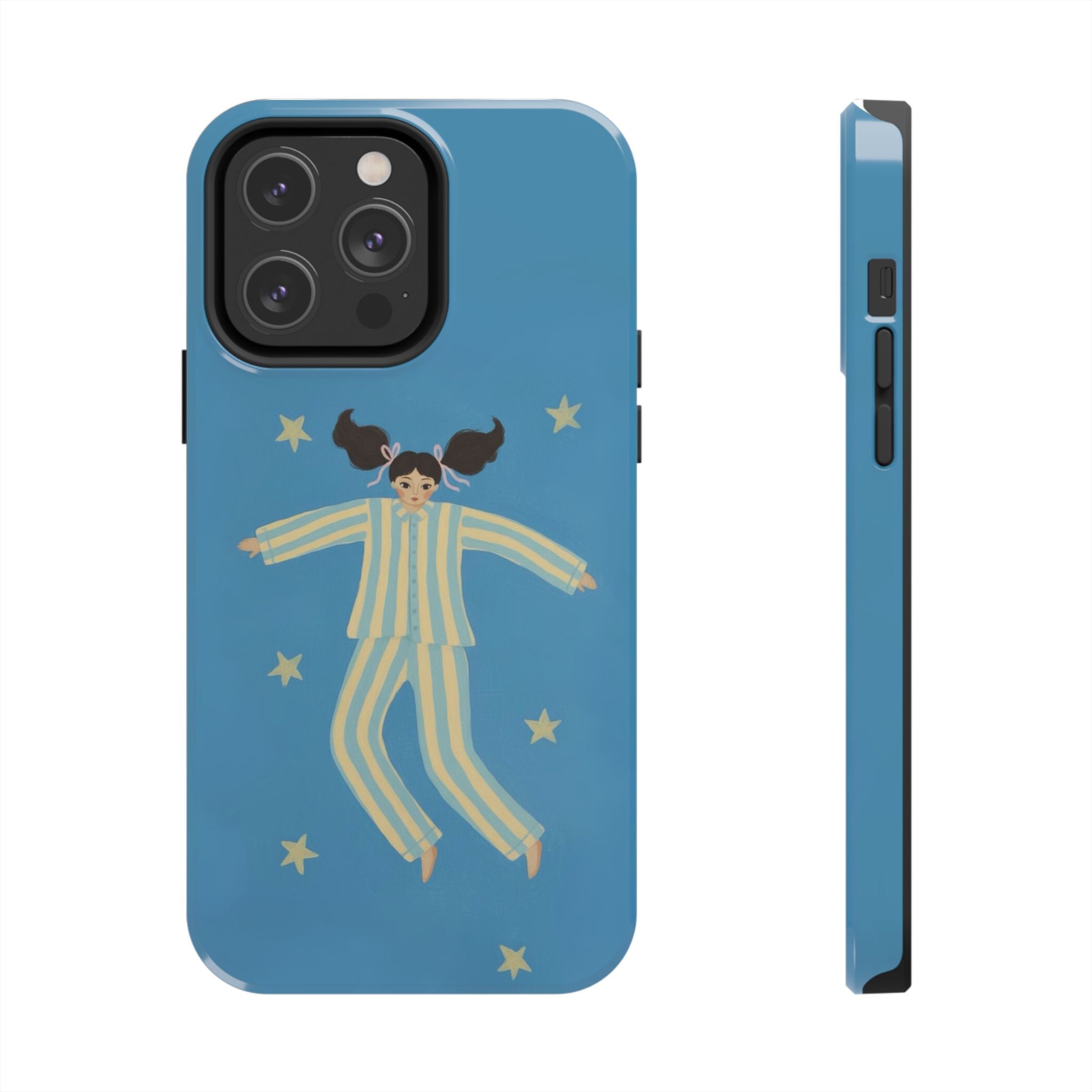 Phone Cases, Cute Girl Drawing, night star Print Protective Cover, Teen Gift, Christmas Gift, Birthday Present