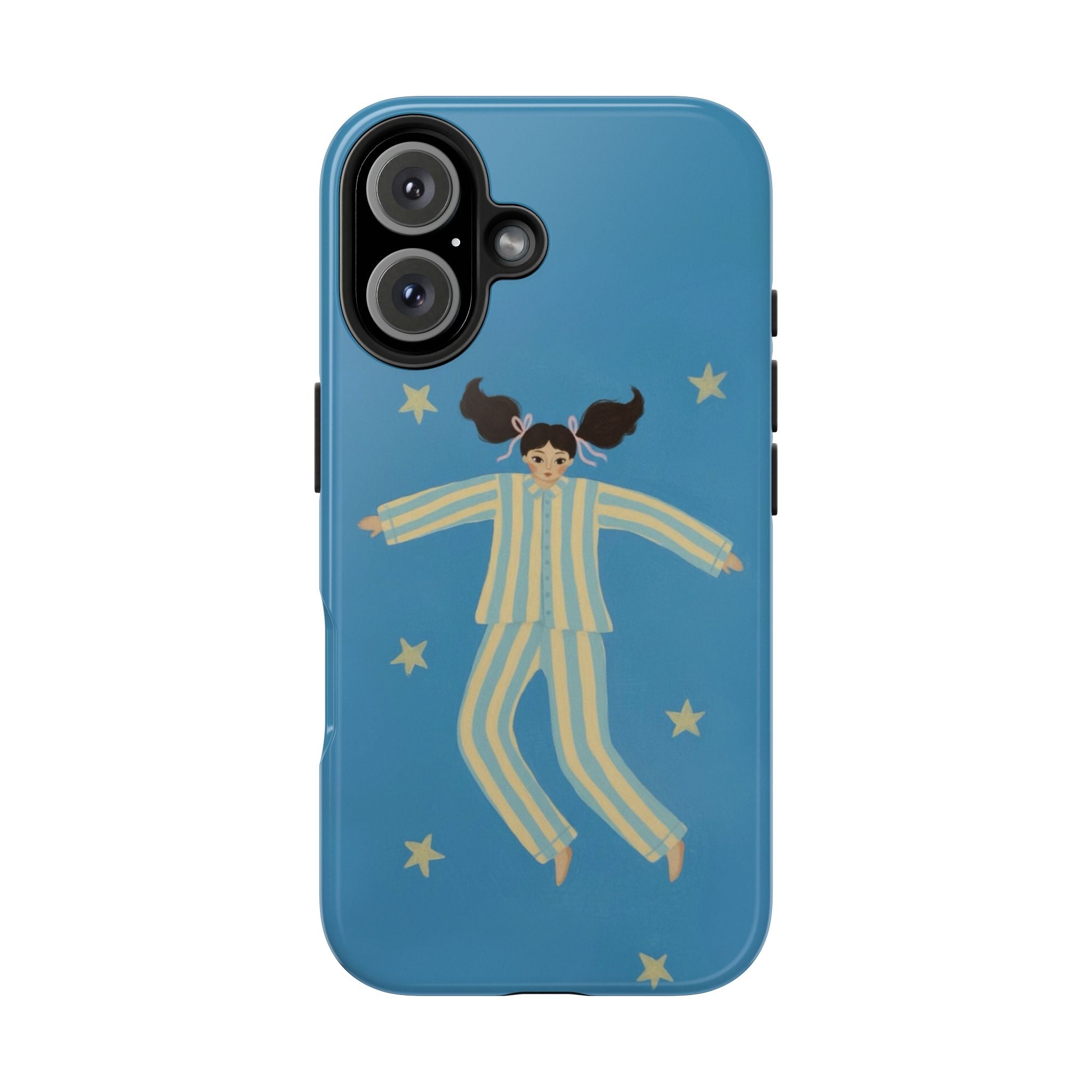 Phone Cases, Cute Girl Drawing, night star Print Protective Cover, Teen Gift, Christmas Gift, Birthday Present