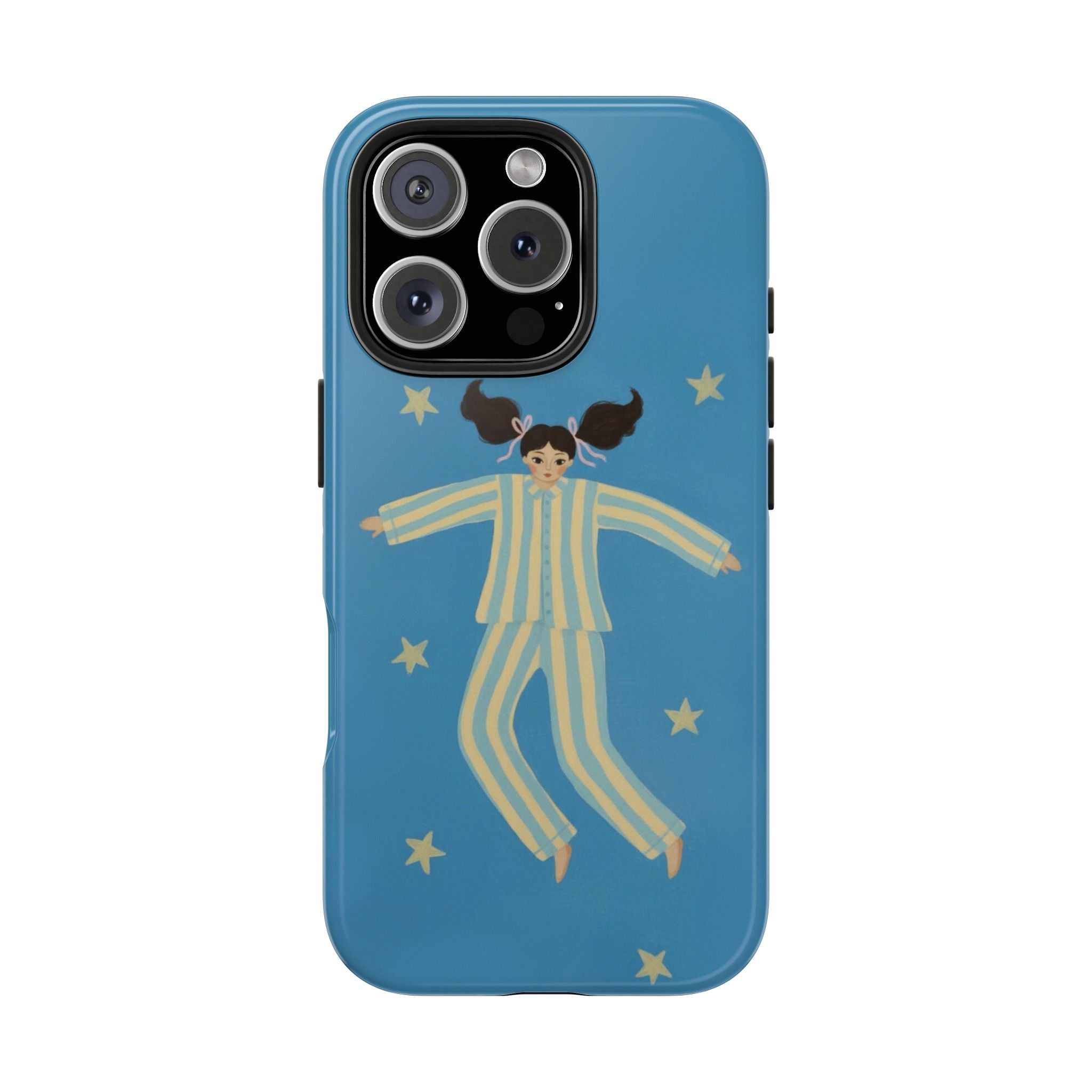 Phone Cases, Cute Girl Drawing, night star Print Protective Cover, Teen Gift, Christmas Gift, Birthday Present