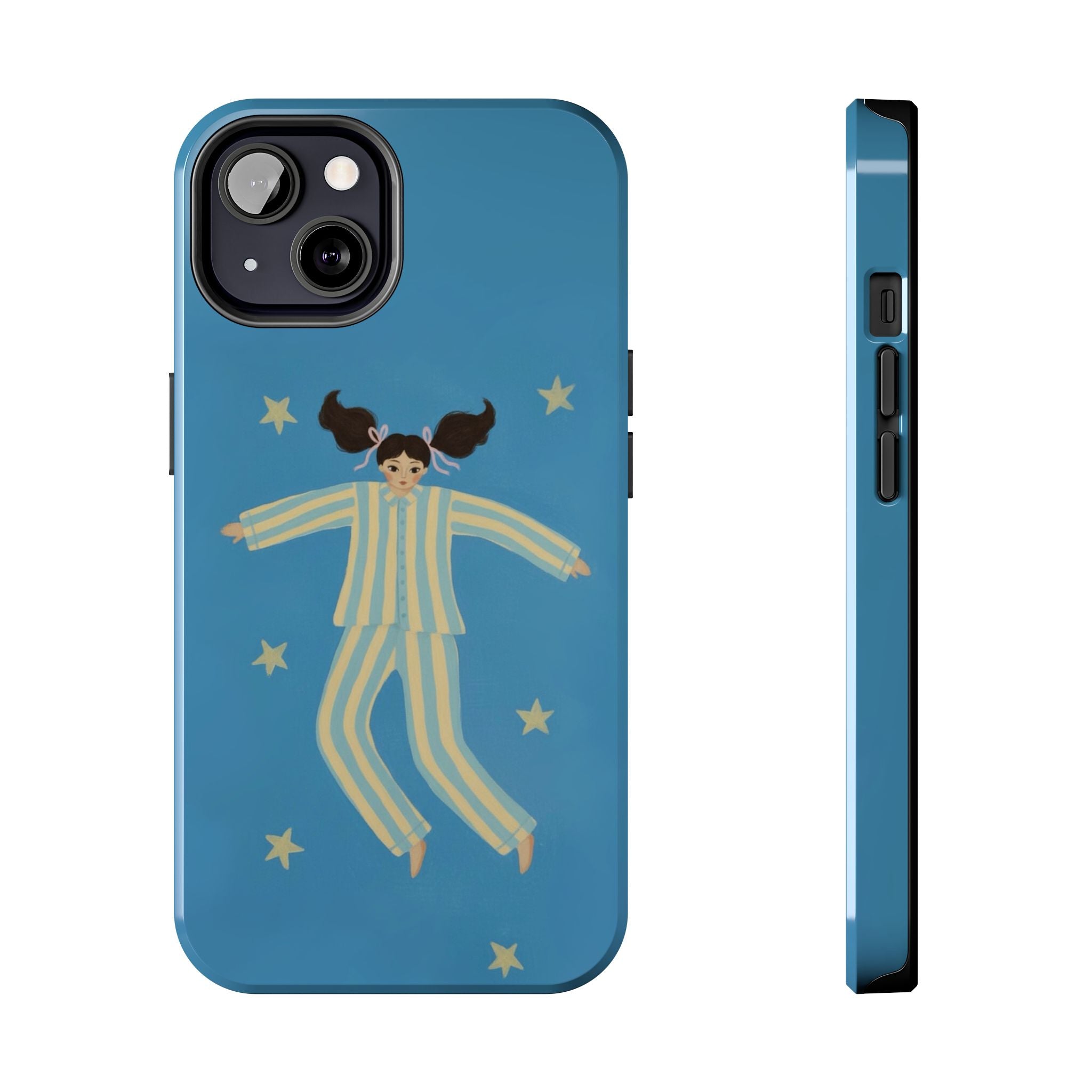 Phone Cases, Cute Girl Drawing, night star Print Protective Cover, Teen Gift, Christmas Gift, Birthday Present