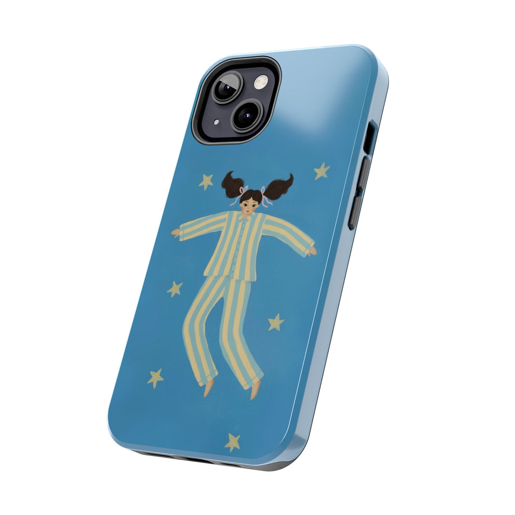 Phone Cases, Cute Girl Drawing, night star Print Protective Cover, Teen Gift, Christmas Gift, Birthday Present