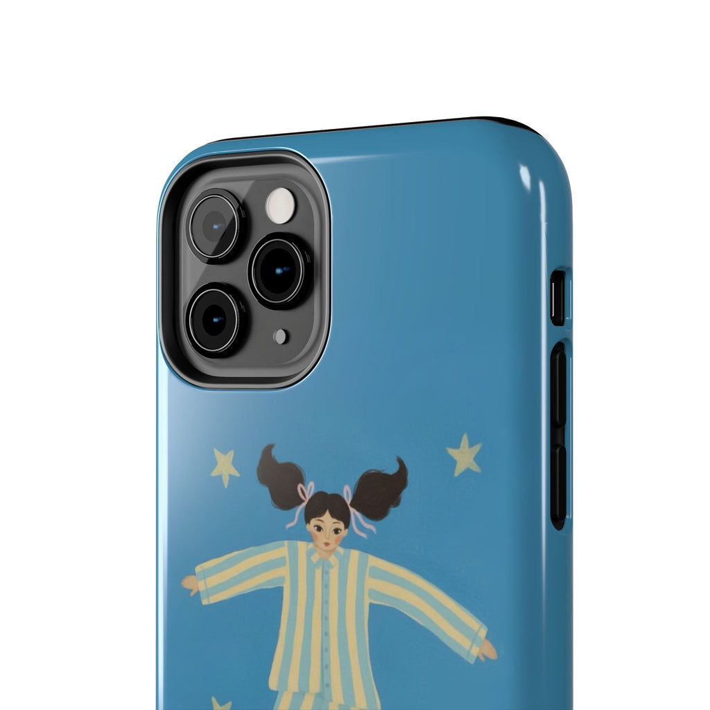 Phone Cases, Cute Girl Drawing, night star Print Protective Cover, Teen Gift, Christmas Gift, Birthday Present