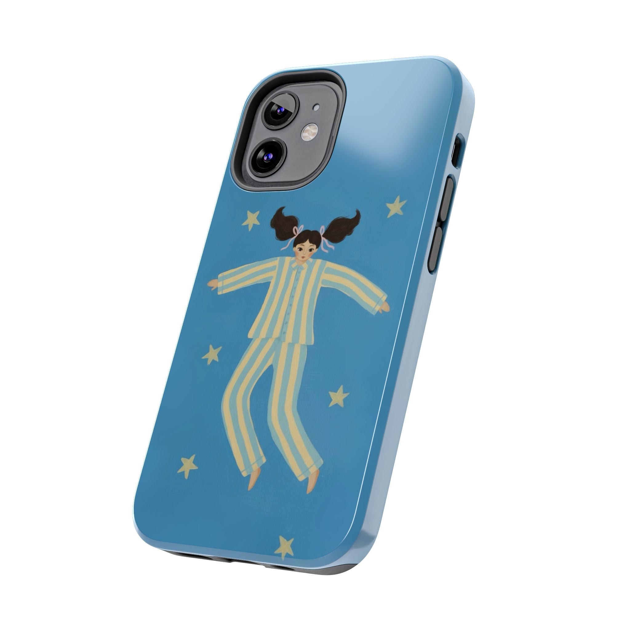 Phone Cases, Cute Girl Drawing, night star Print Protective Cover, Teen Gift, Christmas Gift, Birthday Present