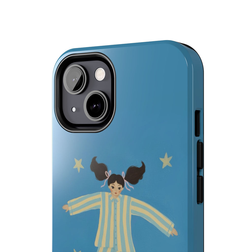 Phone Cases, Cute Girl Drawing, night star Print Protective Cover, Teen Gift, Christmas Gift, Birthday Present