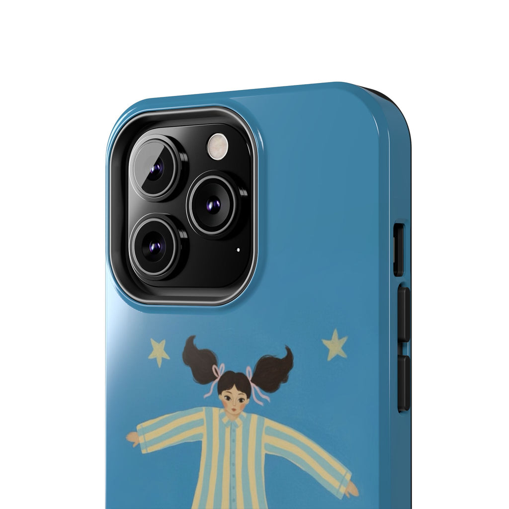 Phone Cases, Cute Girl Drawing, night star Print Protective Cover, Teen Gift, Christmas Gift, Birthday Present