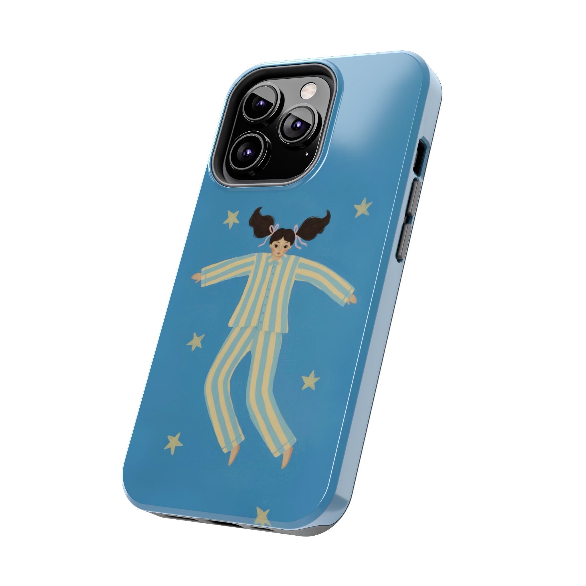 Phone Cases, Cute Girl Drawing, night star Print Protective Cover, Teen Gift, Christmas Gift, Birthday Present